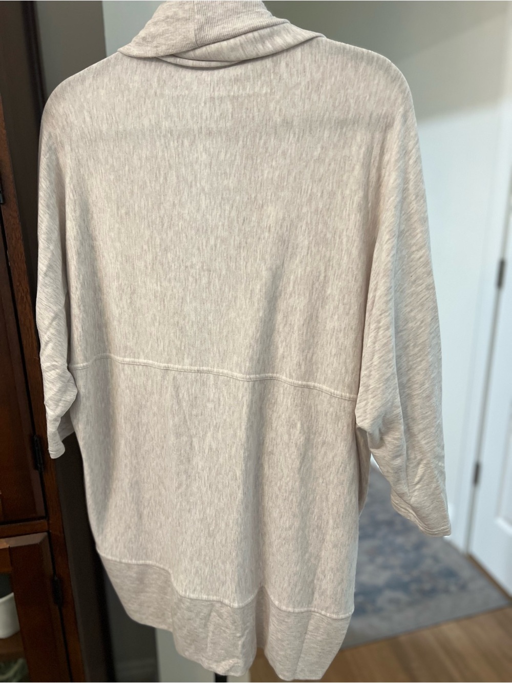 Athleta Light Beige Open-Front Pocket Cardigan - Picture 4 of 6